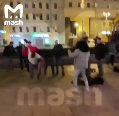 To kick someone