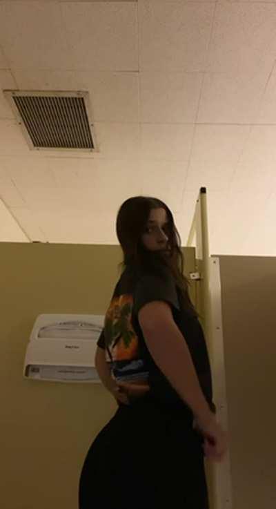 i got very horny i just couldn't resist getting my tits out in the school haha