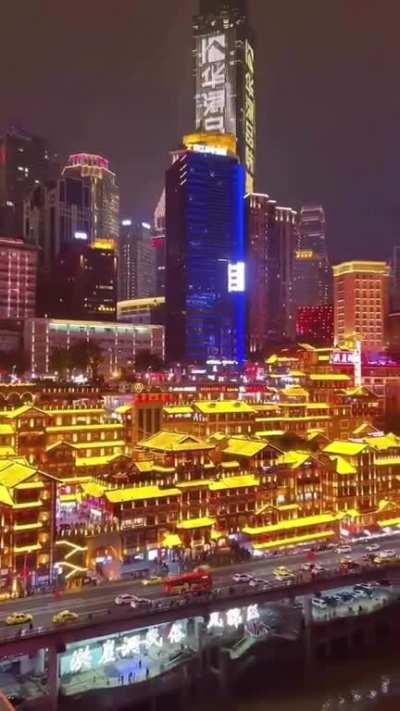 This view in Chongqing, China