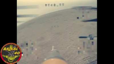 Destruction of a Ukrainian T-64BV and a BMP-1 near Novy Komar - 5th December 2024 