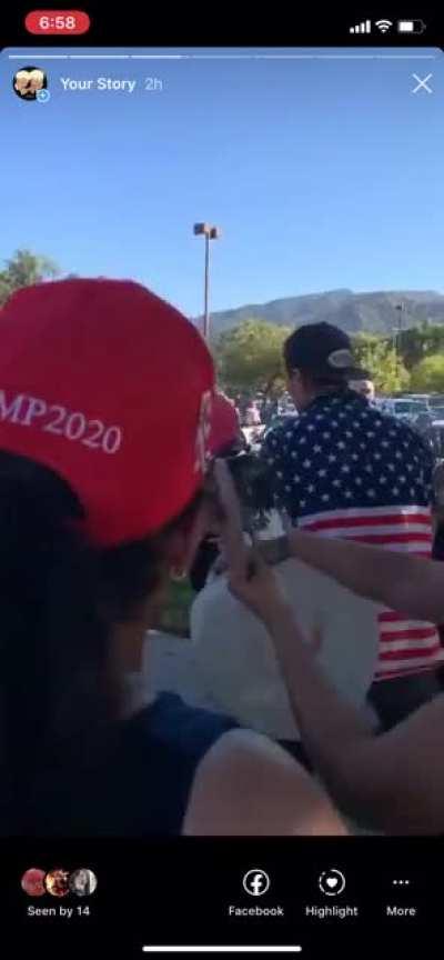 Tujunga CA protest turns violent 8/14/2020