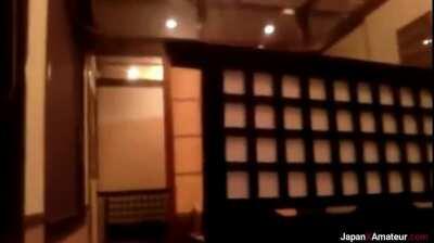 Amateur Japanese Girl Sucking Dick At A Restaurant