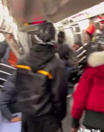 Guy attacks man sleeping to entertain himself