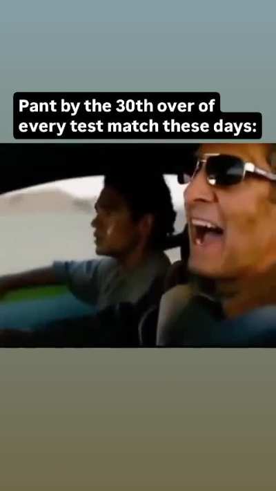 At this point it's just Pant vs Australia. 