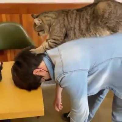 A relaxing massage after a long day at work.