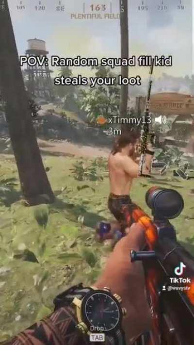 Bro really stole my loot like that