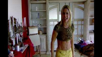 Paula Burlamaqui, brazilian actress stripping to show her sexy hard body!