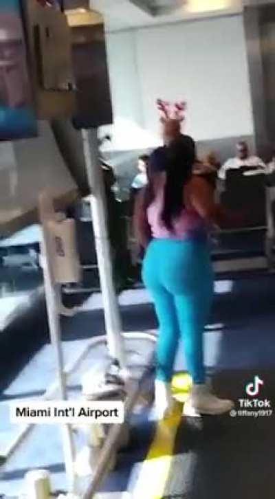 Thanks, I hate that she acted like this at an airport…