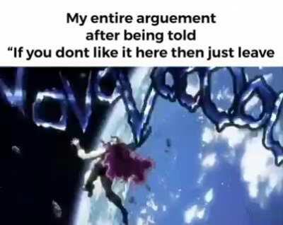 Ah yes let me just flap my wings and leave