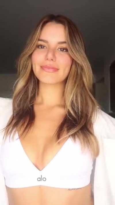 Showing off her outfits