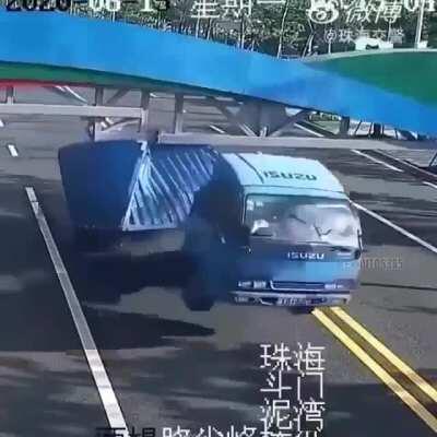 Speeding and ignoring the lack of space above