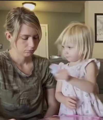Mom acts like a toddler, and her daughter might be the most adorable kid in existence. Literally couldn't keep a smile off my face while watching