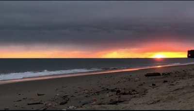 Tried to take a time lapse of the sun setting and…