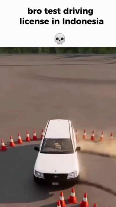 easiest driving test in indonesia 💀