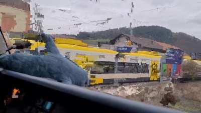 Blahaj Jr got challenged to a race today!