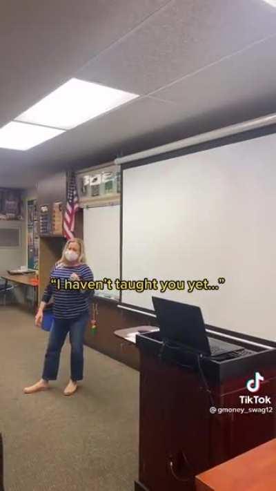 Based teacher teaches what the government wants to hide