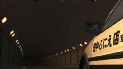 Rare footage of Takumi driving when 12