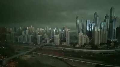 Dubai's storm today