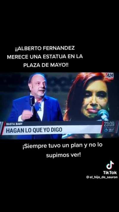 Alberto merece una estatua en la Plaza de Mayo