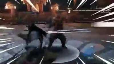 Kyoshin lightspaming the shit out of a aramusha for 4:20 minutes straight