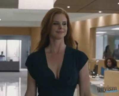 Sarah Rafferty in her sexy suits outfits could be my boss anytime and force me to make out and suck my colleagues off under threat of being fired and I’d willing do whatever she wanted me to.