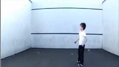 Tennis ball, throw it against the wall!