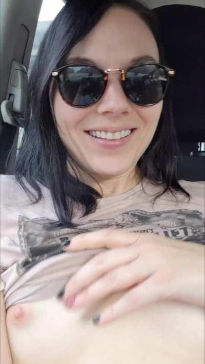 Wanna go on a road trip with me? My tits will be out most of the drive.