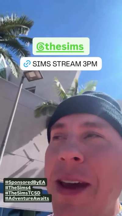 Trixie is going live on The Sims Twitch Channel