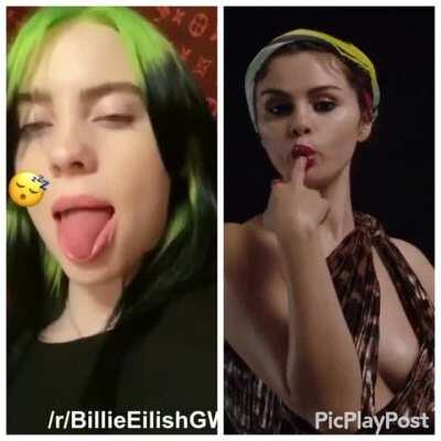 Who would give a better blowjob Billie or Selena?