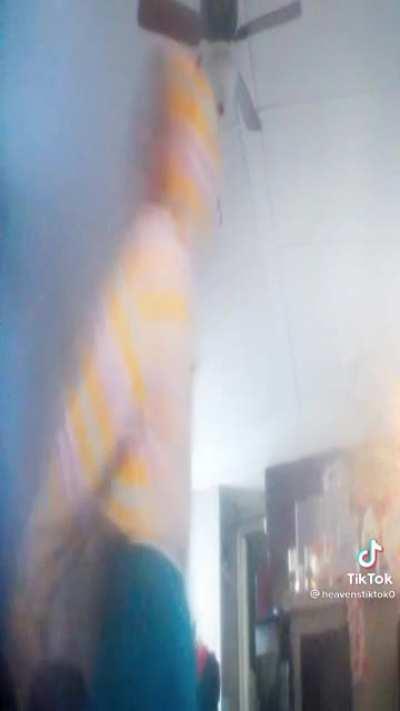 Filmed on the Walmart self checkout camera