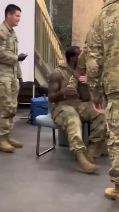 When you survive boot camp but are still afraid of getting the flu shot.