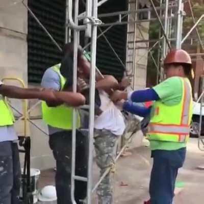 What could go wrong stealing from a construction site