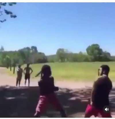 Gotta watch out for those flying back fists 💀