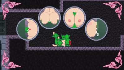 A goblin gangbang scene from my game