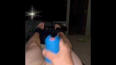 Love sneaking downstairs to unload