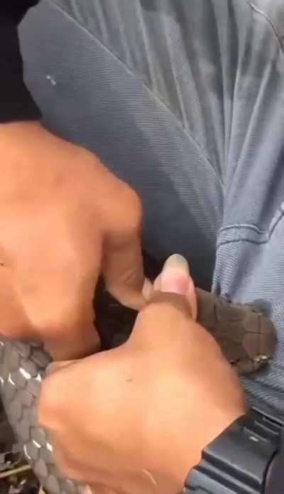 Snake took it too literal when he said he left a tip.