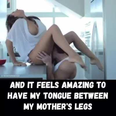 Kissing Mom on the lips 😘