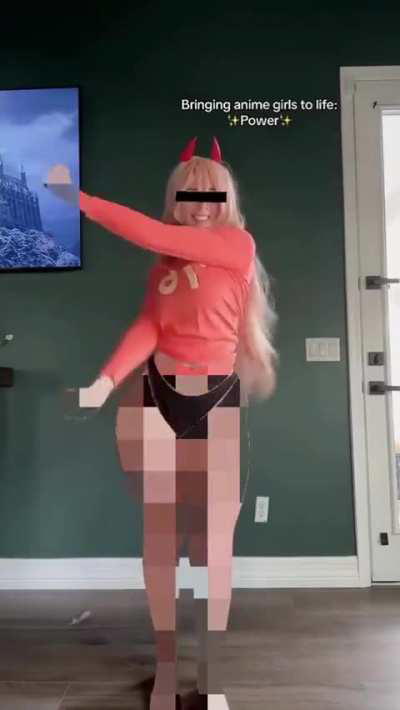 Censored power cosplay