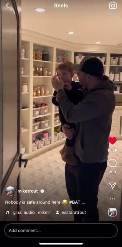 Hopefully he gets his dads athletic prowess