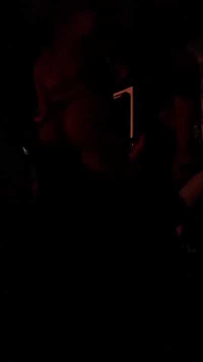 stripping down to my thong and dancing on a platform at Ushuaia Ibiza last weekend