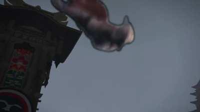 Have you tried just jumping onto the lamp?