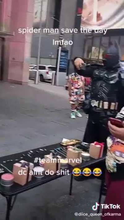 Spider-Man saves the day