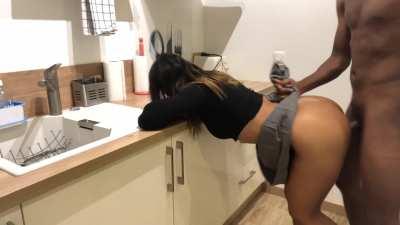 BBC Big Ass Cheating Girlfriend Doggystyle Interracial Latina Upskirt