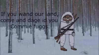 When the snow speaks Finnish...