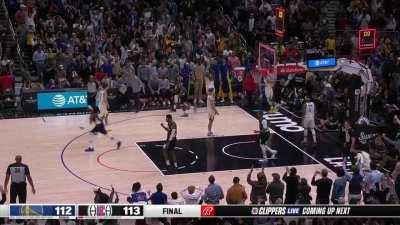 [Highlight] Draymond Green misses the game-winning three and the Clippers win after being down 22!