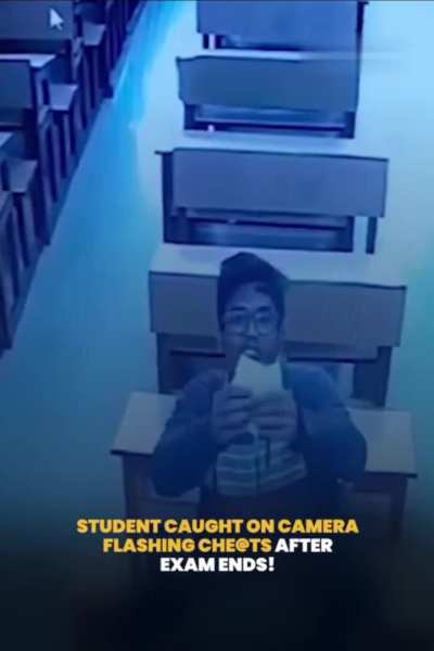 Bro didn't finished his exam, he finished his career !!