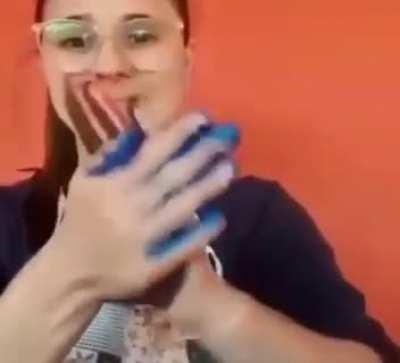 Blue and red makes purple