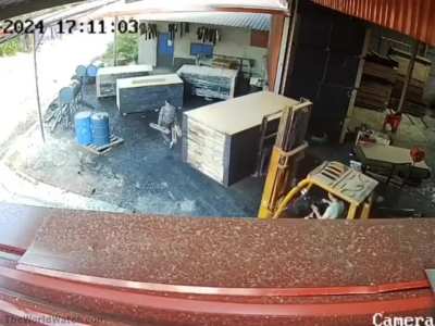 [LFO] Forklift “Accident,” Vietnam. The Poor Guy was Right In Front Him & He Didn’t See Him. How?