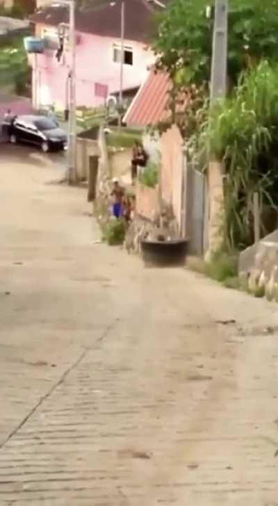 I saw them crashing so many times