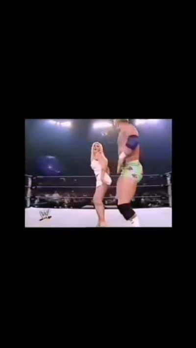 Torrie Wilson Flashing her thong